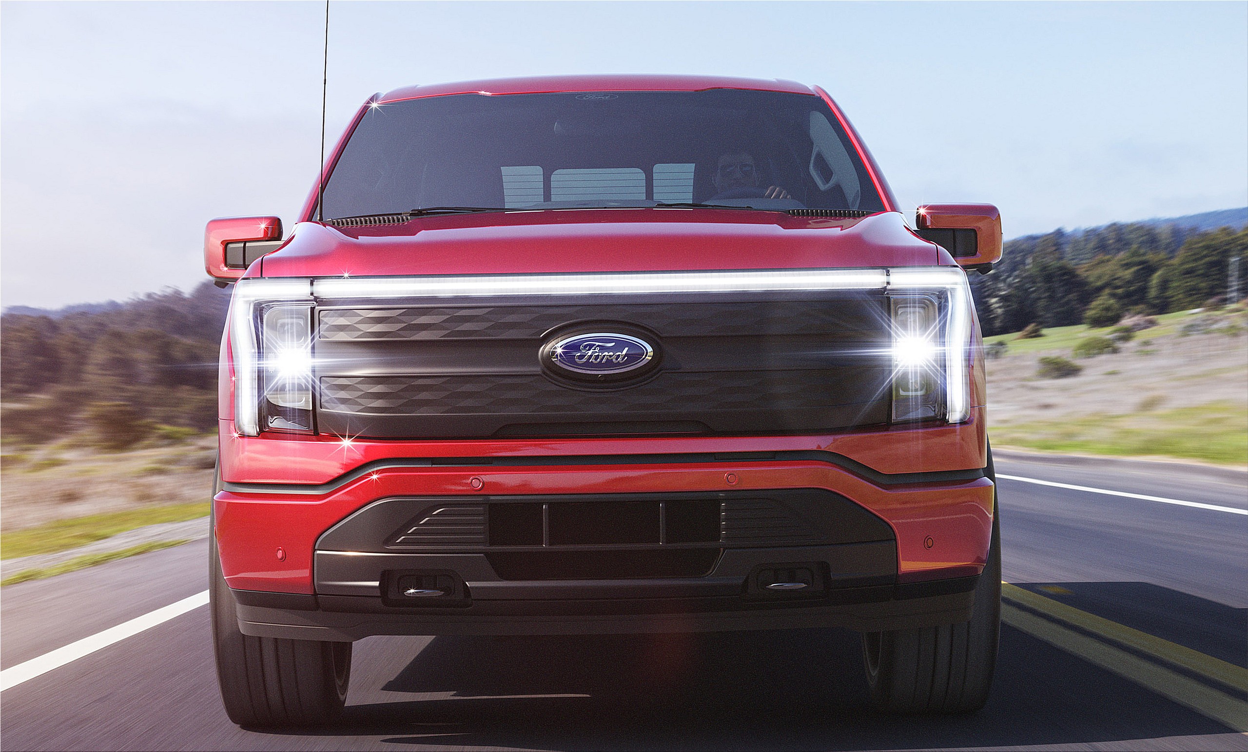 The new Ford F150 Lightning fully electric pickup from 39,000